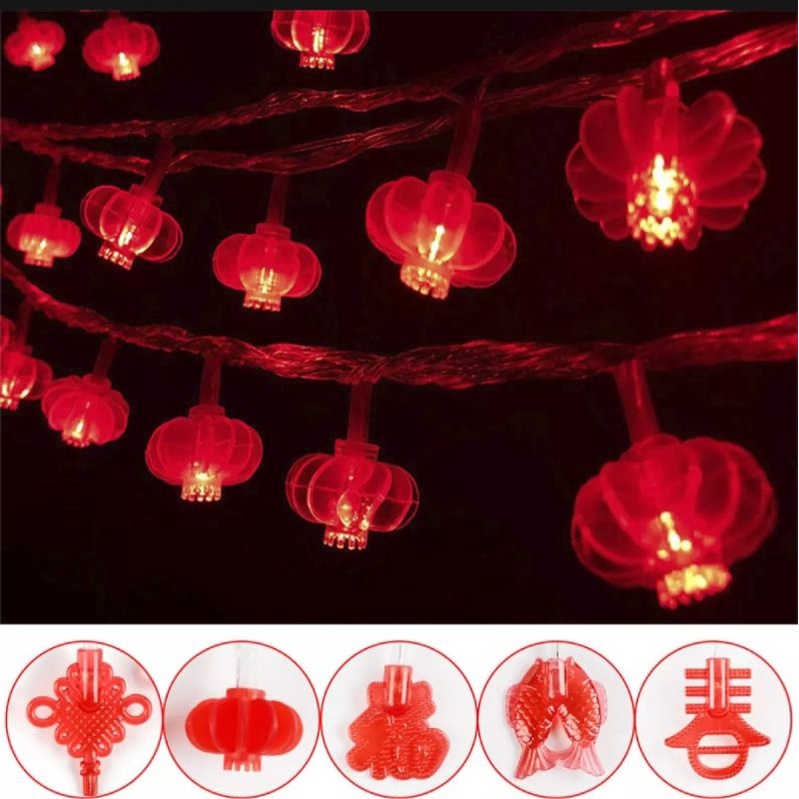 HOT PROMO Led Lampion Imlek Hiasan Pohon Merah