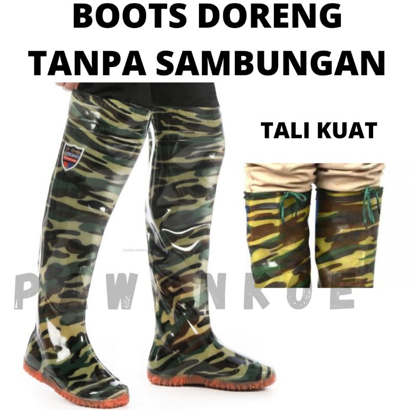 [BERGARANSI] SEPATU BOOT PETANI DORENG TINGGI [55cm] SEPATU SAWAH BOT SAWAH MANCING SAFETY ANTI KEON