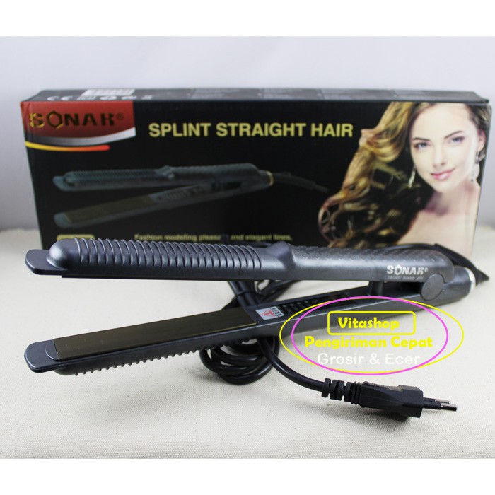 SONAR SN-820 2in1 Catokan Pelurus Rambut Curly Dan Lurus GRATIS PENSIL ALIS