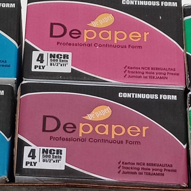

Kertas komputer kertas continuous form depaper 4 ply