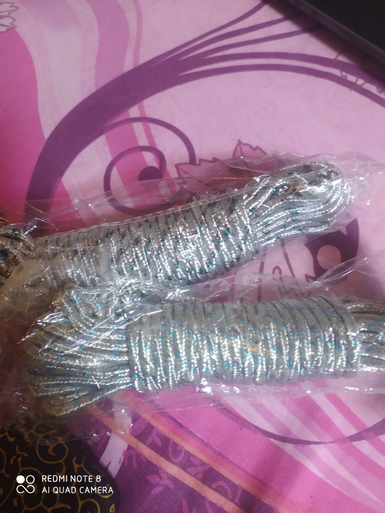 Tali Jemuran Bahan Nilon Panjang 10 Meter Anti Selip Nylon Warna Warni Tali Serbaguna