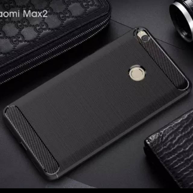Softcase Ipaky Karbon Xiaomi Mi Max 1, Mi Max 2, Mi Max 3 Slim Fit Carbon Silikon