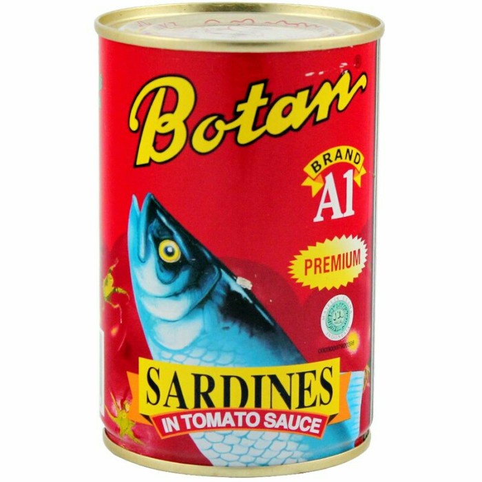 

Gg1Hh Botan Ikan Sarden Dalam Saus Tomat 425 Gram s1Gkk