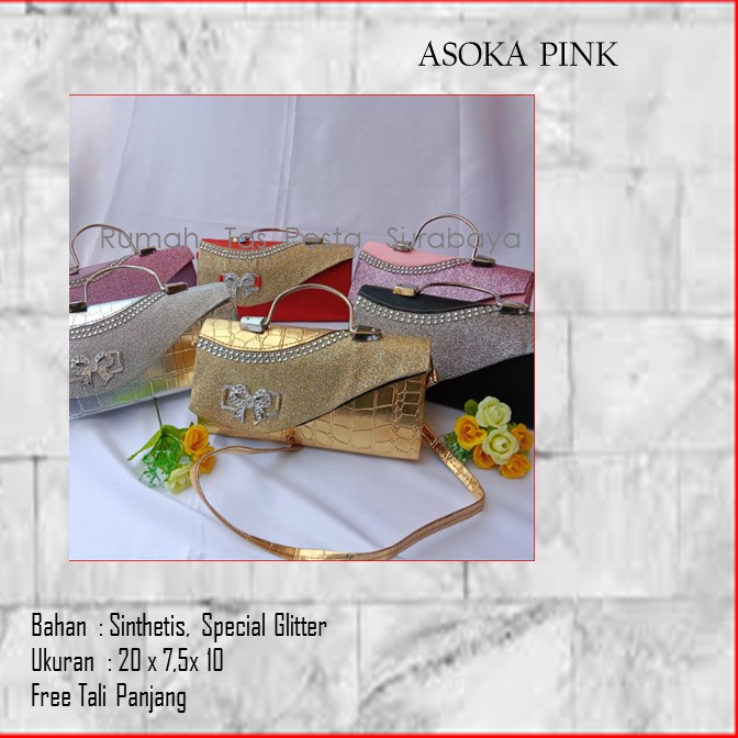 Tas Elegan ,Tas Slempang,Tas Etnik,ASOKA PINK