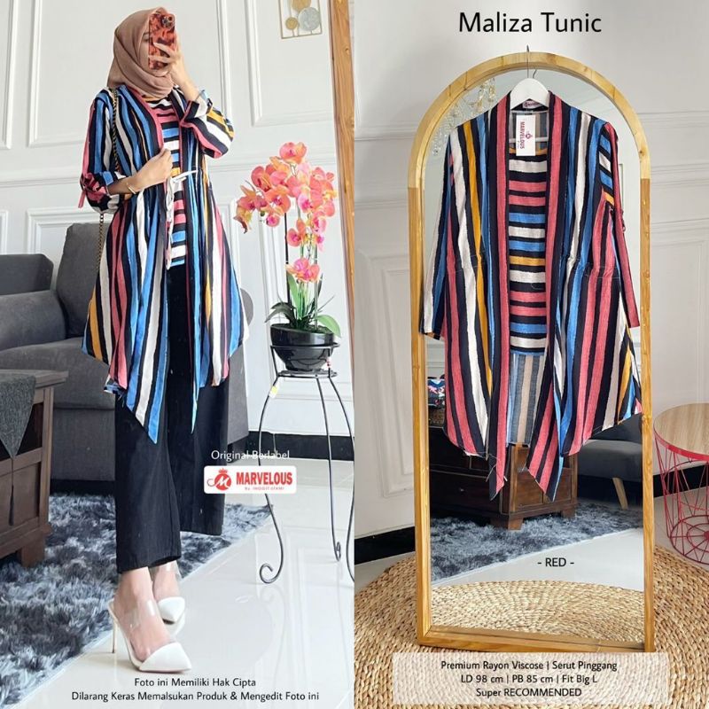 maliza tunik by marvelous / Tunik muslimah salur