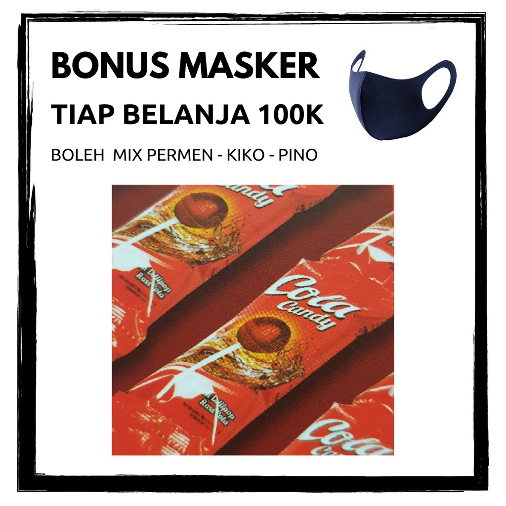 

Permen Cola Lolipop Hanger Karton Isi 6 Pack @36 Pcs