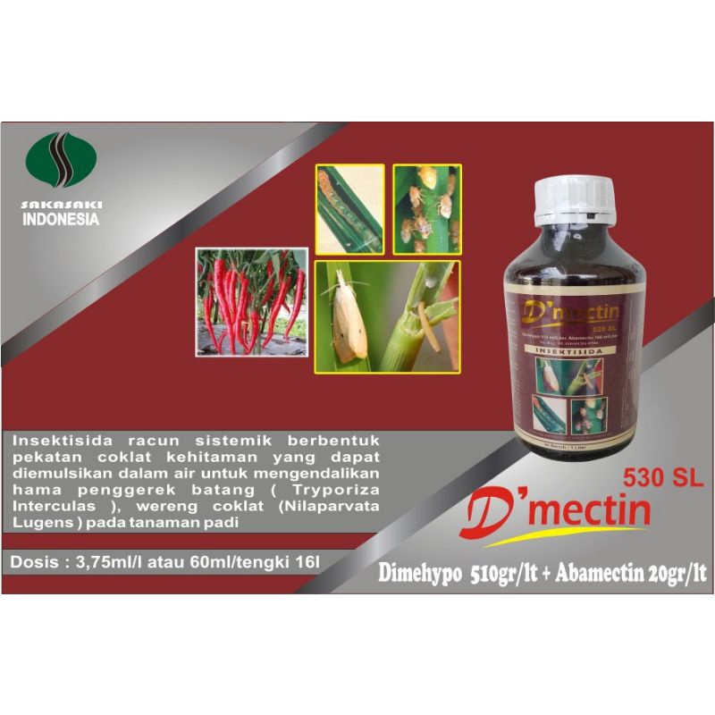 d'mectin 530SL insektisida (1liter)