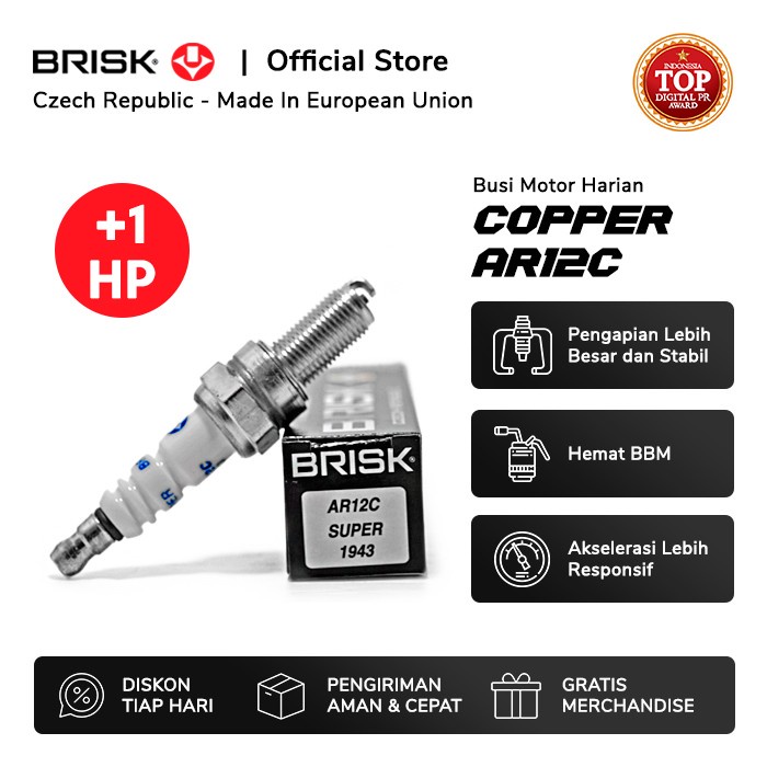 BUSI BRISK RACING COOPER SEMUA MOTOR DIJAMIN ASLI 100% BRISK CEKO