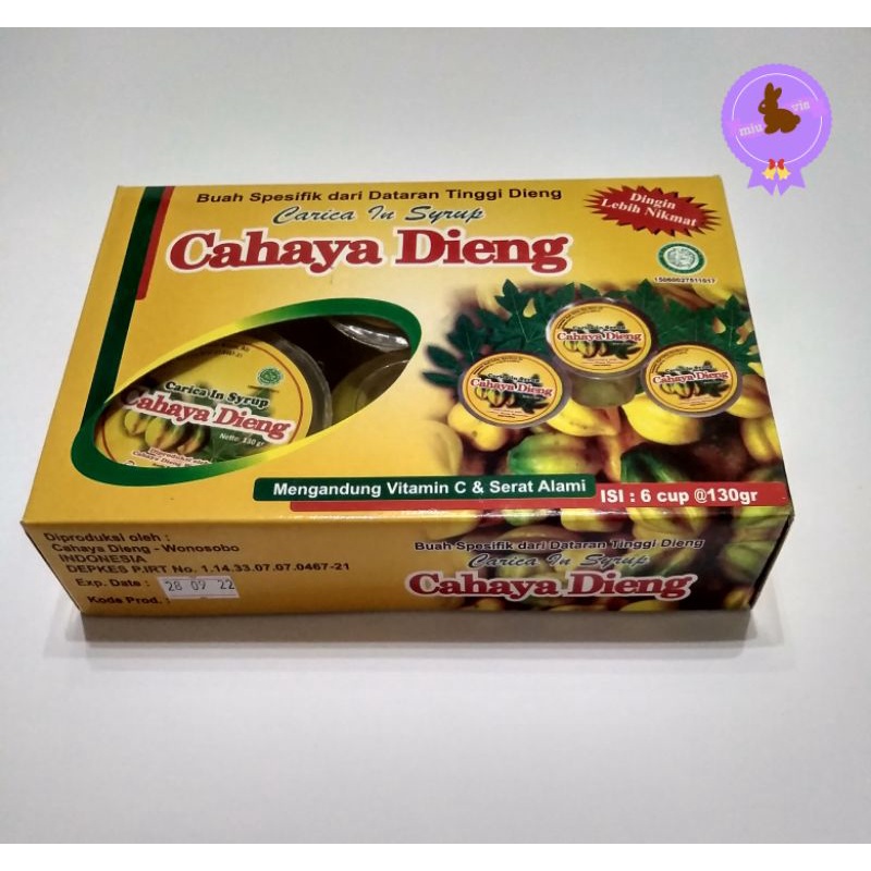 Carica Cahaya Dieng Kemasan Dus ( 6 Cup )