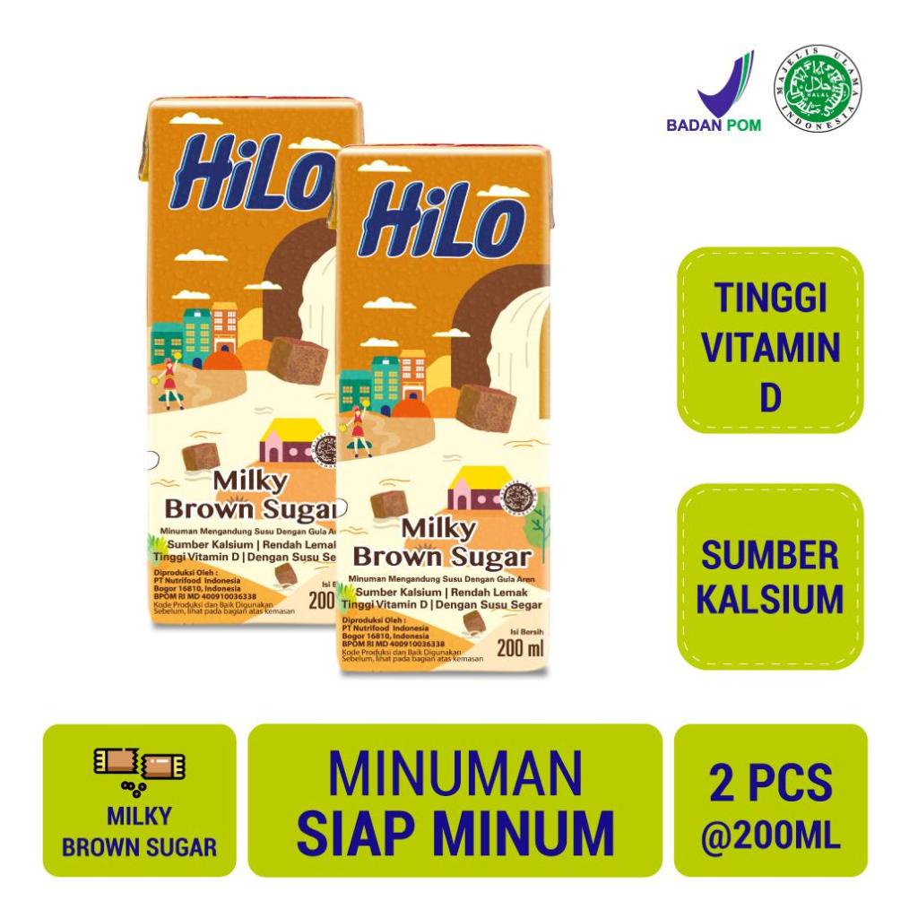 

Hilo RTD Milky Brown Sugar 200ml Paket 2pcs