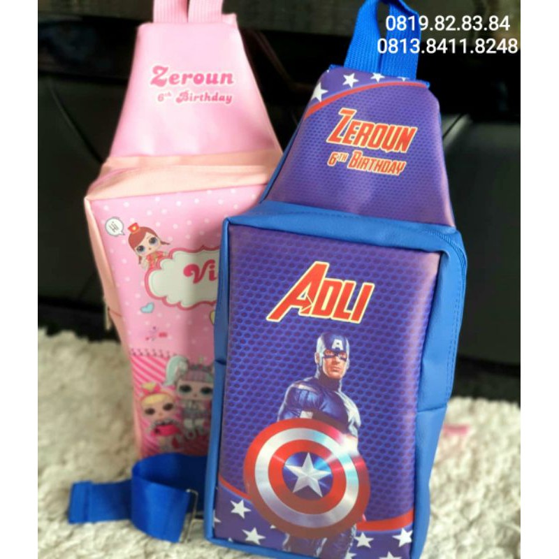 

crossbag Rafatar/Hampers/Souvenir Ulang Tahun/Aqiqahan/Tasyukuran/goodie bag/khitanan/suvenir/tas