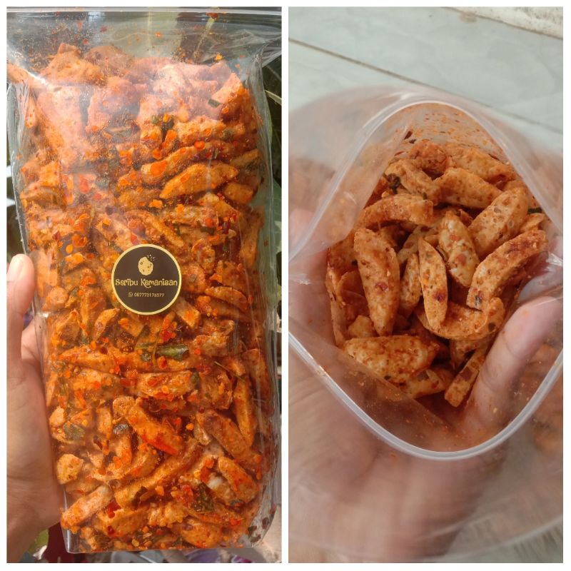 

500gram basreng / baso goreng original pedas daun jeruk