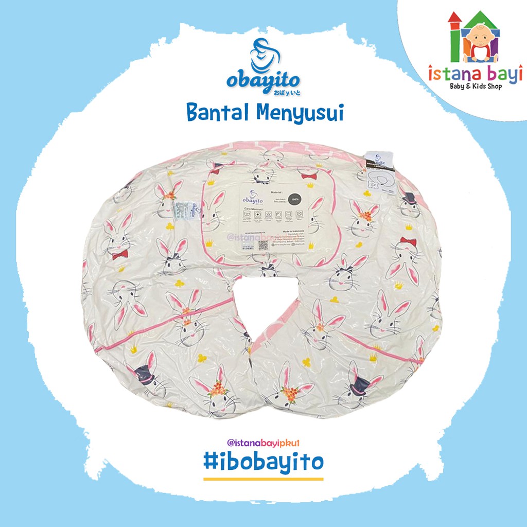 Obayito Bantal Menyusui Donat + BTM - Bantal Menyusui