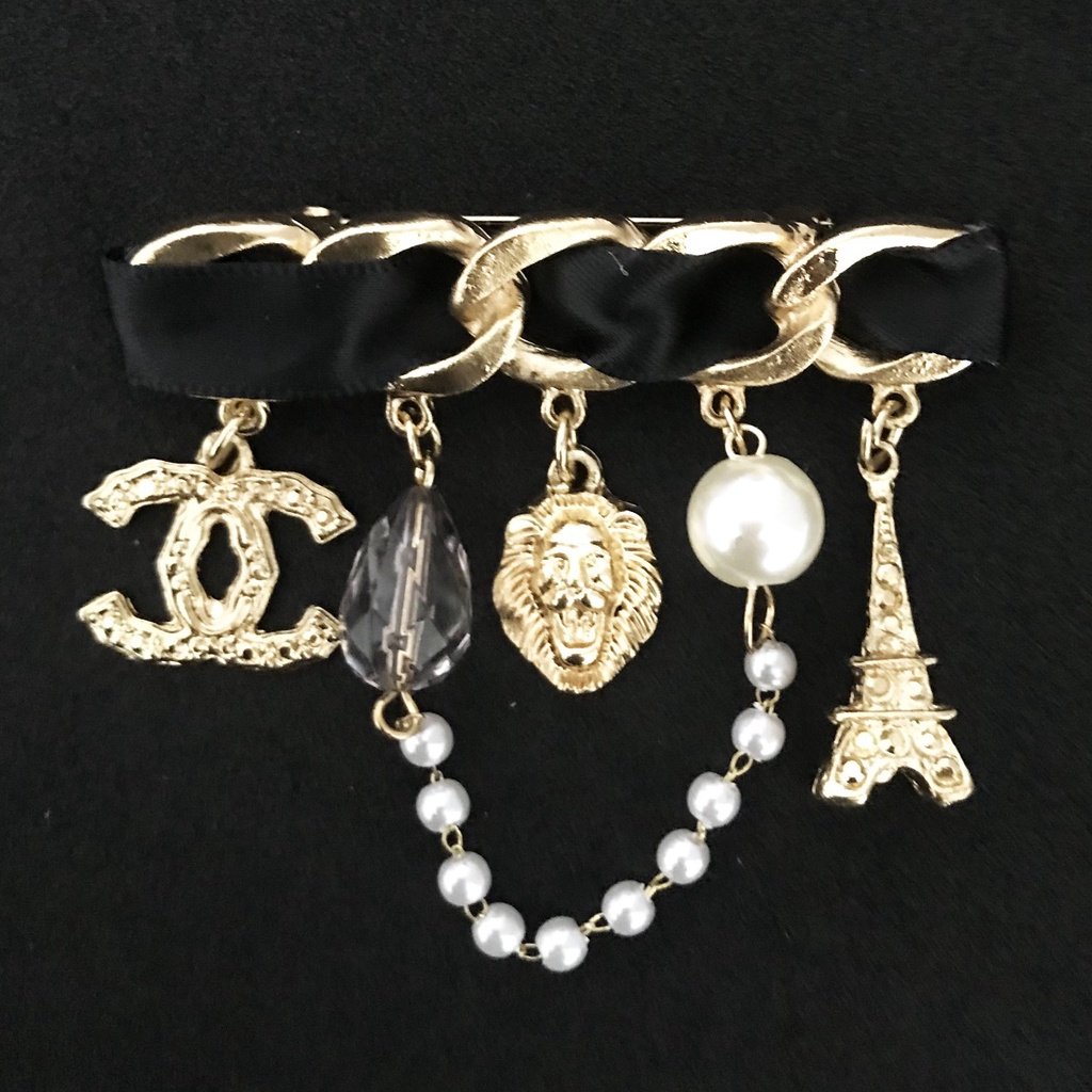 BROS JUMBAI MEWAH GAYA NEL WARNA GOLD KERAH PIN BROS BROCADE PERHIASAN FASHION WANITA PAKAIAN/3343 -2-2