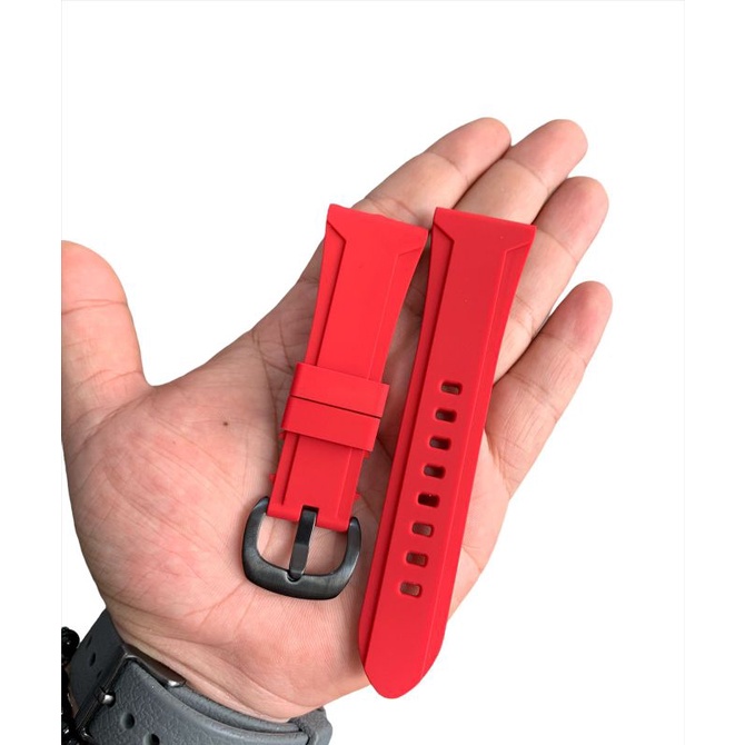 Strap Tali Jam Tangan Silicon merah 26MM expedition