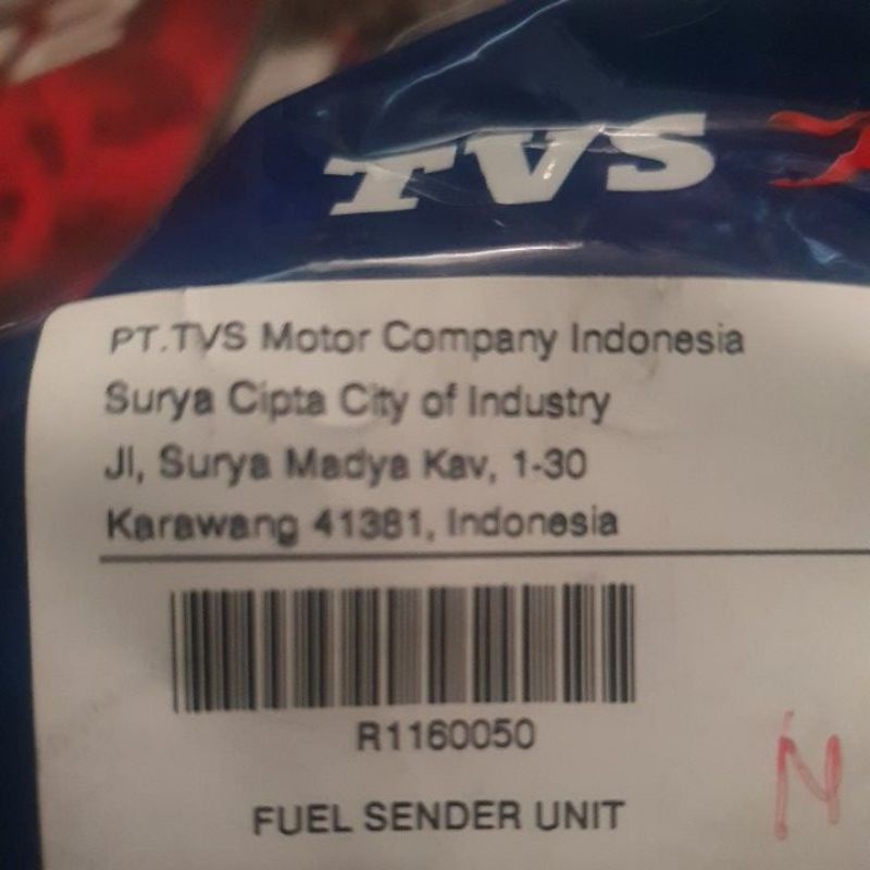 Pelampung Tangki Bensin Neo/Dazz Karbu TVS ( fuel sender unit )