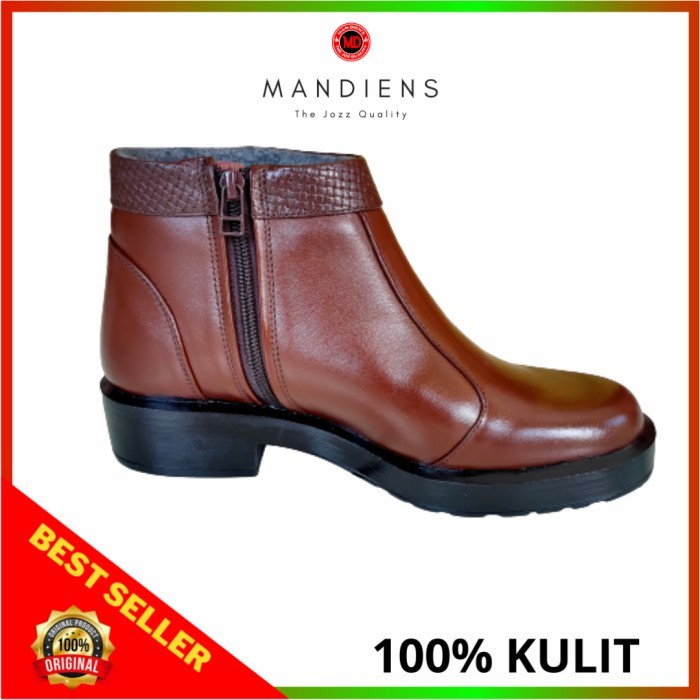 Medali - Sepatu Boots PDH Wanita Model Pdl Sus Hels Tinggi 3 CM - Sepatu PDH Polwan Secwan Bhayangkari Kowad Heels Wanita Kerja Resmi Boot Fashion Terbaru Kualitas Original Branded Boot Huitam Cokelat Putih