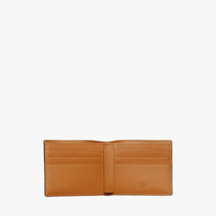 MCM Wallet Monogram Cognac (6 Cards) 100% Authentic