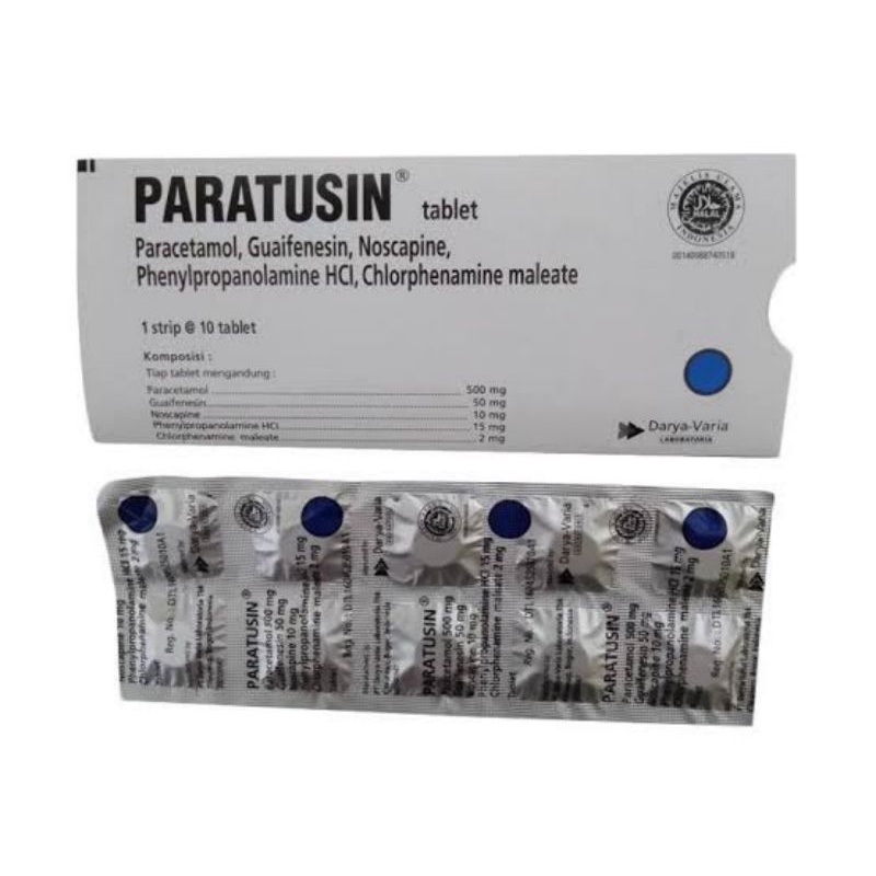 paratusin tablet obat demam batuk pilek
