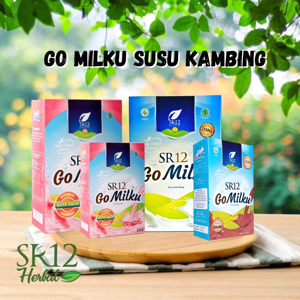 

Susu Kambing Bubuk Sr12 Go Milku Susu Bubuk Kambing Murni 600gr Meredakan Gejala Asma Baik Untuk Kesehatan Pernapasan dan Jantung