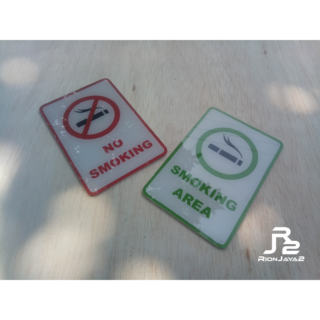 

Papan No Smoking / Smoking Area Akrilik 15x10