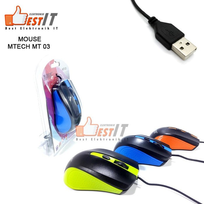 Mouse USB Kabel M-Tech 03 Mouse Hp Mouse Laptop Mouse PC