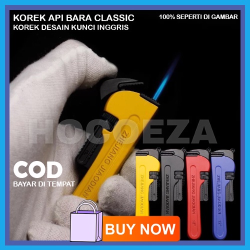 KOREK API PEMANTIK API BARA JET LAS WINDPROOF GAS TORCH LIGHTER DESAIN MINIATUR KUNCI INGGRIS BR19