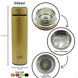 H115 Termos Air Panas LIFE 500 ML Vacum Flask Termos Air Minum