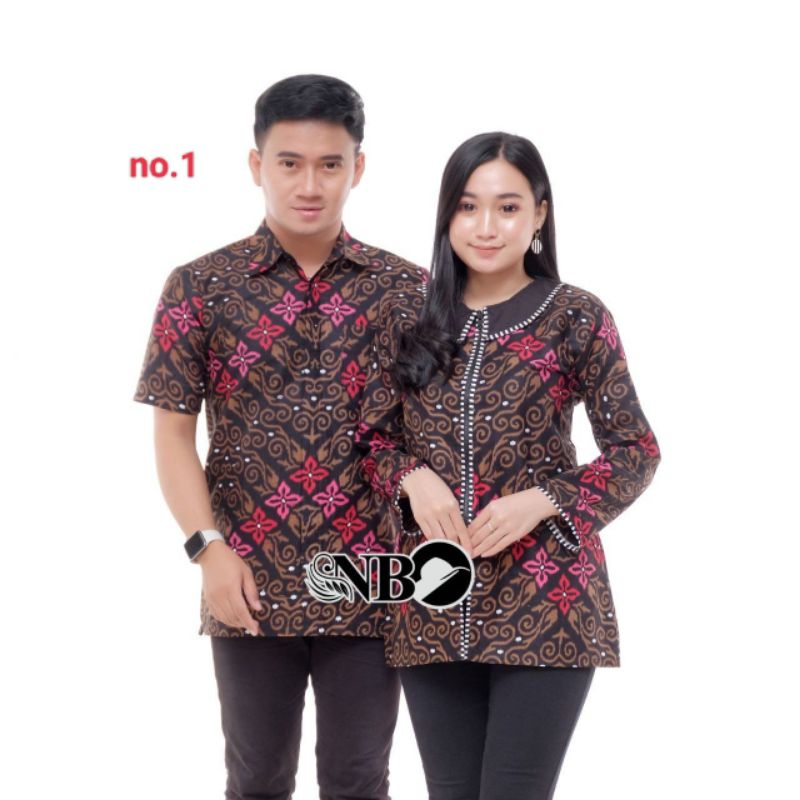 COUPLE BLUSE BATIK SARIMBIT BLUS SERAGAM KERJA SERAGAM KANTOR HEXXL , XXXL, JUMBO SERAGAM HAJATAN KE