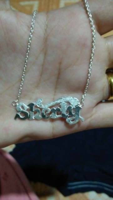 Kalung Nama Dewasa/ Anak Asli Perak