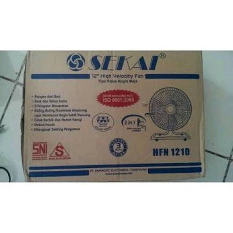 Kipas Angin Sekai Besi Tornado Meja Deskfan 12in 12inch HFN1210