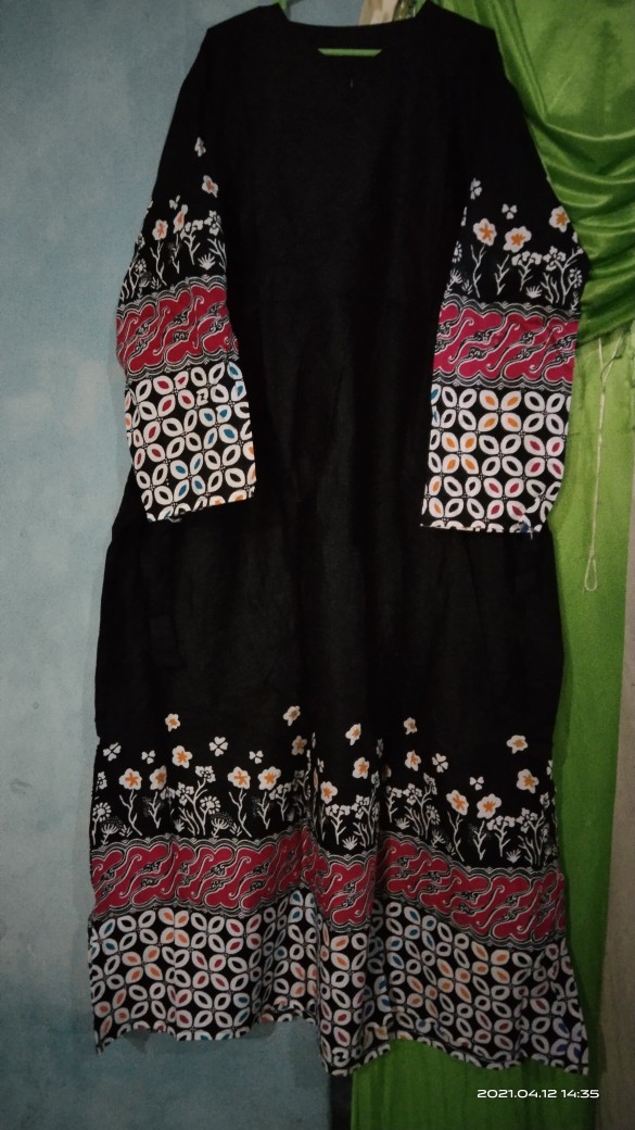 Gamis Batik Katun Manggar, Padi,sekar,cantik,kubis,kipas,daun,kupu,nadine,gendis,kawung