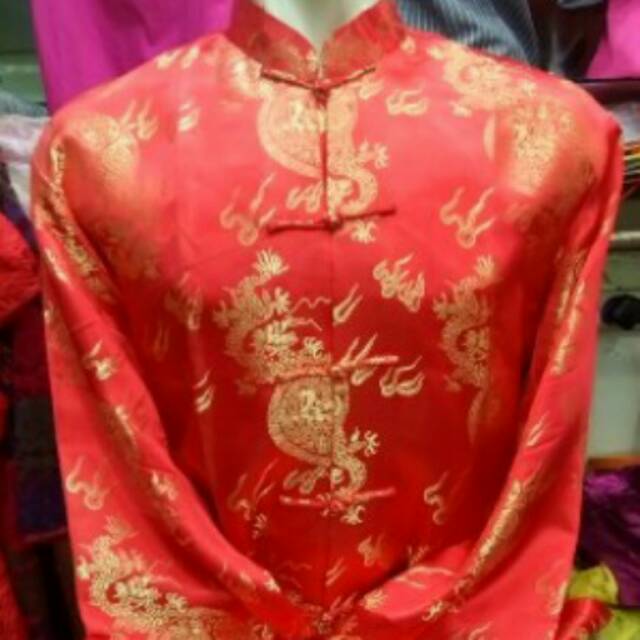 Promo Cheongsam Furing Lengan Panjang Pria