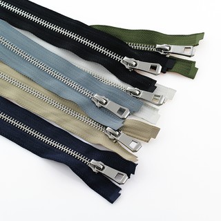 5pcs Resleting Metal Warna Hitam Putih Kuningan Untuk 5pcs Resleting Metal Warna Hitam Putih Kuningan Untuk