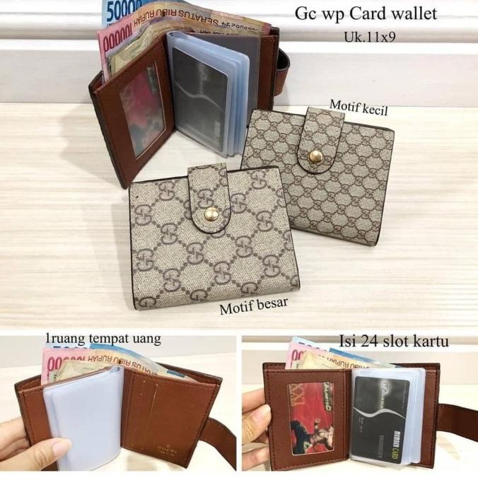ACC TAS WANITA Dompet Mini Branded Motif Gucci
