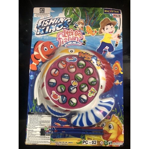mainan pancingan/fishing game bawal/fishing game batrai/fishing game bawal