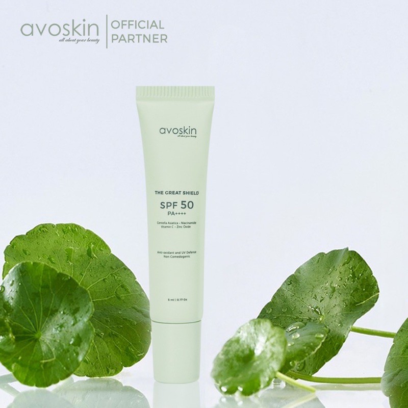 AVOSKIN The Great Shield SPF 50 PA++++ Indonesia / Avo Skin / SunScreen / Serum Toner Retinol Cream