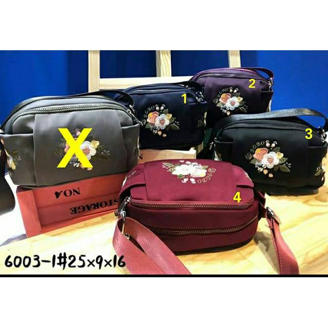 TAS BOBO BORDIR SLEMPANG 6003 IMPORT ORI
