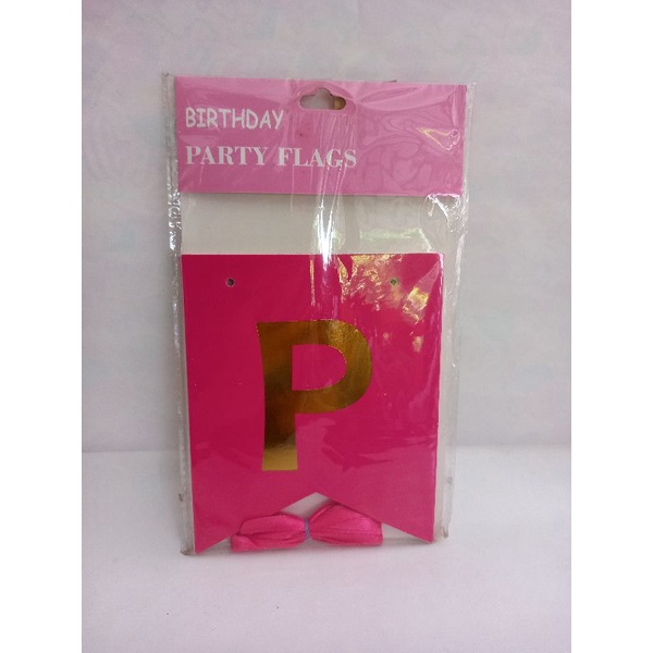 Banner Happy Birthday /Dekorasi Tulisan Happy Birthday / Dekorasi Huruf Happy Birthday
