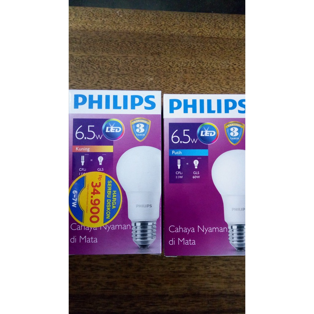 Termurah Lampu Philips Led/Led Bulb Philips/Led Philips 19 Watt Bohlam Lampu Philips Led 6.5 watt
