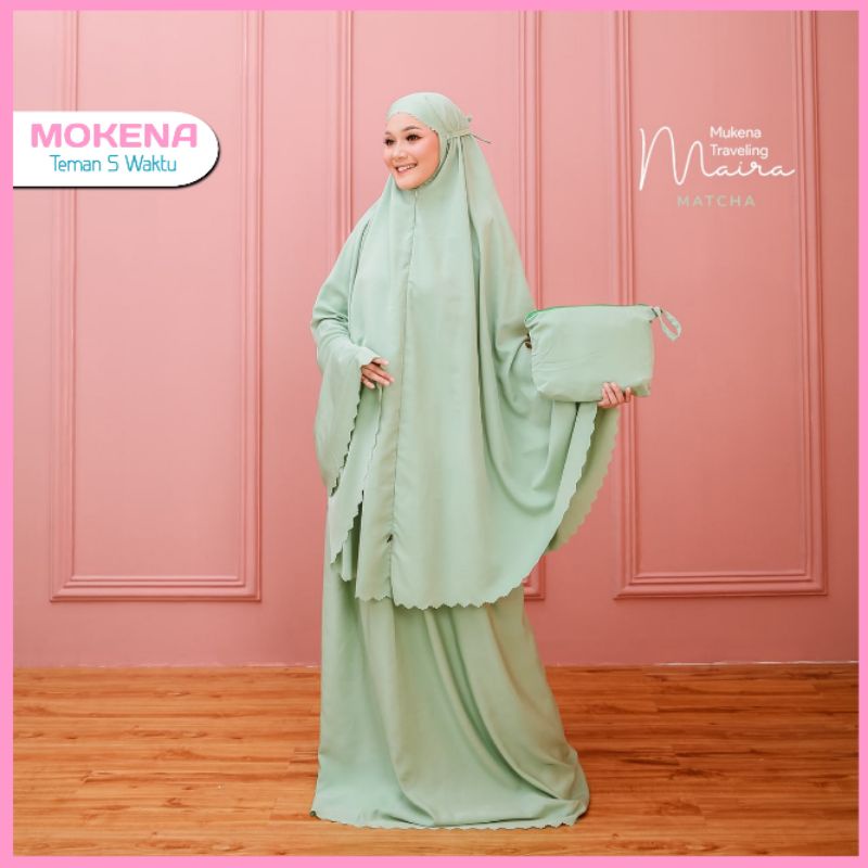 Mukena Mukenah Travel Traveling Bali Dewasa Jumbo Terbaru Polos Bahan silky Premium Halus Adem Lembut By MOKENA Maira 2 in 1 Mukena Khadijah Tasik Tasikmalaya fahijablove belimukena