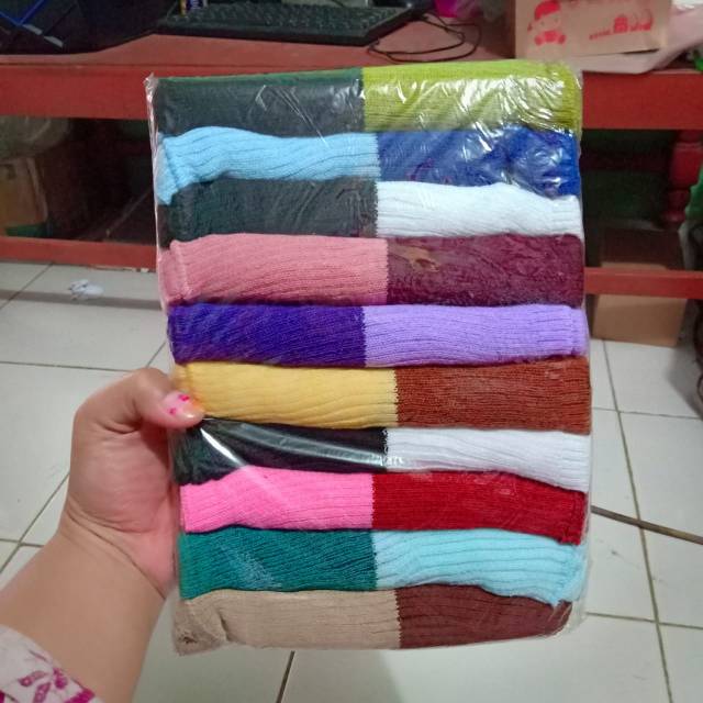 Bandana ciput rajut premium 2 warna anti pusing tebal rajutan by zellshop