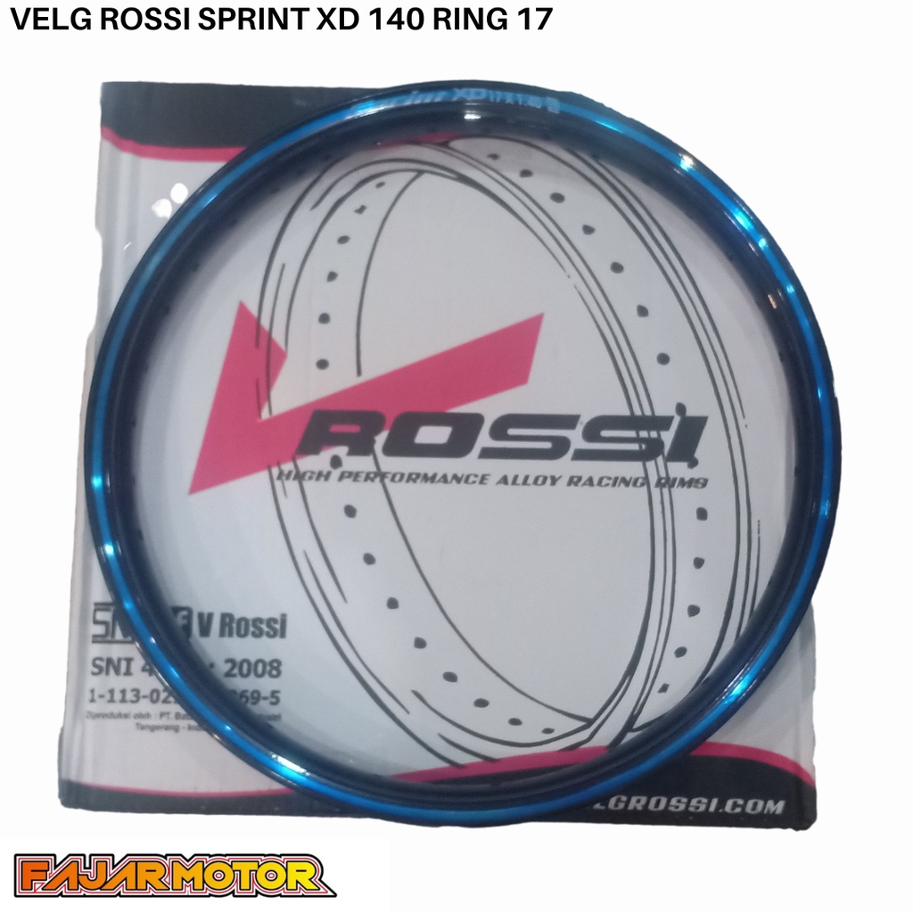 VELG ROSSI SPRINT XD 140 RING 17 GOLD BLACK / BLUE BLACK