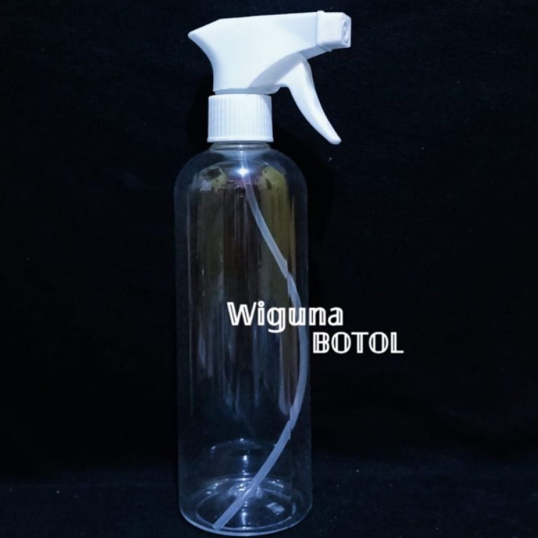 Botol Spray 500 ML Tinggi / Botol Kispray 500ml / Botol PET 500ml Tutup Spray Kispray