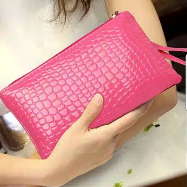 Ready Tas Wanita Dompet Panjang Cewe Wallet Merah Muda