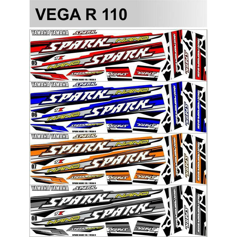 Sticker / Striping Variasi Thailook Vega R New (SPARK NANO) f261