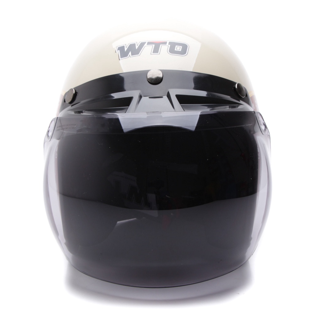 [Helm Dewasa] WTO Helm Retro - Classic Coffee - Krem Cokelat