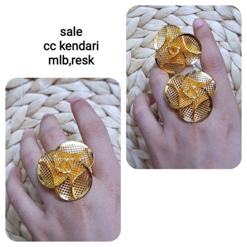 cincin replika mas model kendari kualitas golden,awet ,tahan lama,dan mewah