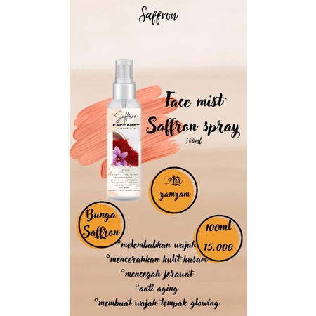 FACE MIST SAFFRON/TONER SAFFRON