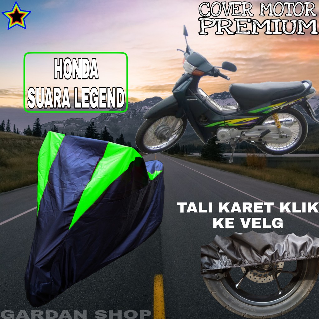 Sarung Motor HONDA SUPRA LEGEND Hitam HIJAU Body Cover Penutup Pelindung Motor Honda Supra PREMIUM